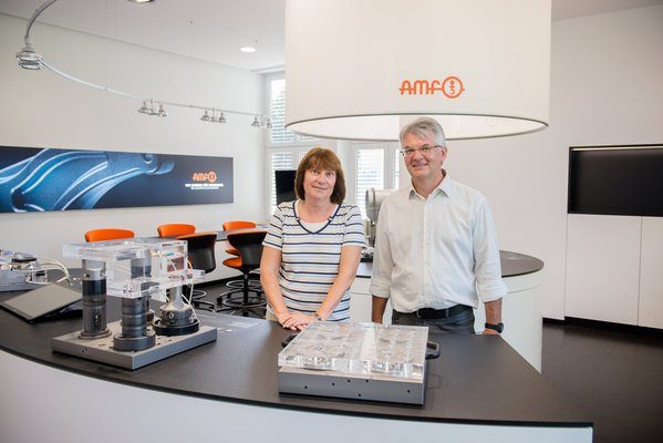 Regina Gabriel und Rainer Zimmermann von AMF in Fellbach