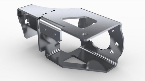 Gerendertes Blechteil aus SOLIDWORKS und TopsWorks